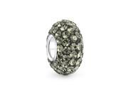 Bling Jewelry 925 Sterling Silver Grey Crystal Pandora Compatible