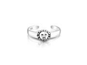 Bling Jewelry Adjustable Toe Rings Sterling Silver Summer Sun Midi Ring