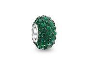Bling Jewelry Forest Green Sterling Silver Crystal Bead Pandora Compatible