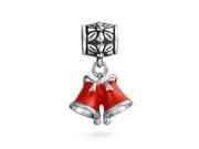 Bling Jewelry Dangling Sterling Silver Christmas Bells Charm Bead Fits Pandora