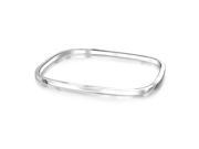 Bling Jewelry Square Stackable Bangle 925 Sterling Silver Bracelet