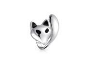 Bling Jewelry 925 Sterling Silver Fox Bead Animal Charm Pandora Compatible
