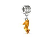 Bling Jewelry Gold Plated Two Tone High Heel 925 Silver Bead Fits Pandora