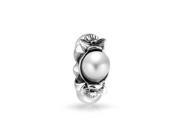 Bling Jewelry Cultured Pearl Flower Bead Fits Pandora 925 Silver