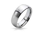 Bling Jewelry Unisex Domed Tungsten Ring 8mm