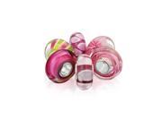 Bling Jewelry Simulated Pink Topaz Glass Bead Bundle Sets Sterling Fits Pandora