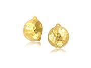 Bling Jewelry Gold Plated Golf Ball Clip On Earrings 925 Silver Alloy Clip