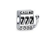 Bling Jewelry Antique Styled 925 Sterling Silver Casino Slot Machine Charm Bead Fits Pandora