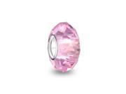 Bling Jewelry Pink Faceted Crystal Sterling Silver Bead Fits Pandora