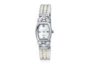 Bling Jewelry 3 Row Freshwater Cultured Pearl Bridal Watch Steel Back