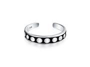 Bling Jewelry 925 Sterling Silver Dot Mid Finger Ring Bali Style Toe Rings