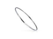 Bling Jewelry 925 Sterling Silver Stacking Bangle Bracelet 8in