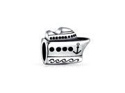 Bling Jewelry .925 Sterling Silver Nautical Cruise Ship Boat Bead Fits Pandora