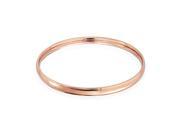Bling Jewelry Rose Gold Plated Steel Comfort Fit Stacking Bangle Bracelet