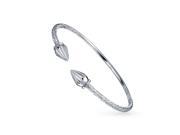 Bling Jewelry 925 Sterling Silver West Indian Style Bangle Bracelet