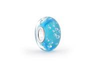Bling Jewelry Blue Murano Glass Hawaii Ocean Bubble Bead Fits Pandora 925 Silver