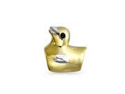 Bling Jewelry Gold Plated Rubber Ducky Sterling Silver Animal Bead Fits Pandora