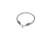 Bling Jewelry Men Sterling Silver Bali Style Cable Antique Style Chain Bracelet 7.5 Inch