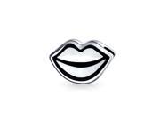 Bling Jewelry 925 Sterling Silver Kissable Lips Charm Bead Pandora Compatible