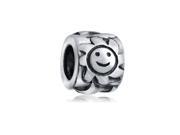 Bling Jewelry 925 Sterling Silver Sun Star Bead Pandora Bead Charm Compatible