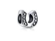 Bling Jewelry Horseshoe Sterling Silver Sports Bead Pandora Chamilia Compatible