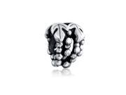 Bling Jewelry 925 Sterling Silver Grapes Charm Bead Pandora Compatible