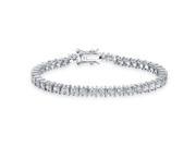 Bling Jewelry Classic Separated CZ Tennis Bracelet 925 Sterling Silver 7in