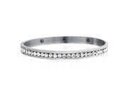 Bling Jewelry Magnetic CZ Bangle Stainless Steel Bracelet