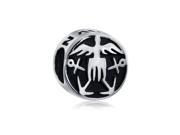 Bling Jewelry Patriotic .925 Sterling Silver US Navy Bead Fits Pandora Biagi Troll Charms