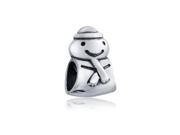 Bling Jewelry Christmas Snowman Bead Sterling Silver Charm Fits Pandora