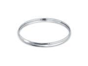 Bling Jewelry Comfort Fit Stainless Steel Dome Stacking Bangle Bracelet
