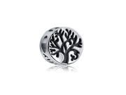 Bling Jewelry 925 Sterling Silver Round Family Tree Charm Fits Pandora