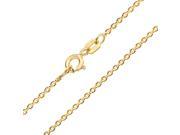 Bling Jewelry Gold Plated 925 Silver 40 Gauge Round Link Rolo Chain Italy