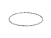Bling Jewelry Twisted Stackable Bangle Bracelet Sterling Silver