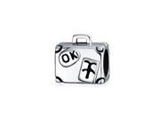 Bling Jewelry Sterling Silver Travelers Luggage Charm Bead Pandora Compatible