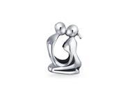 Bling Jewelry Sterling Silver Lovers Kissing Couple Love Bead Pandora Compatible