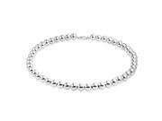 Bling Jewelry 10mm 925 Sterling Silver Round Ball Bead Classic Necklace