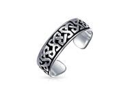 Bling Jewelry Celtic Knot Mid Finger Ring 925 Silver Adjustable Toe Rings