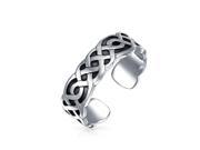Bling Jewelry Celtic Knot Midi Ring Band 925 Silver Adjustable Toe Rings