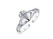 Bling Jewelry Sterling Silver Celtic Midi Ring Claddagh Heart Toe Rings
