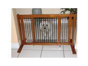 Crown Pet Chestnut Brown Wood and Wire Gate 40 74.5 Large Span