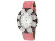 Peugeot Women s Pink Oval Flower Watch