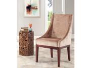 Safavieh Dark Champagne Sloping Arm Velvet Chair