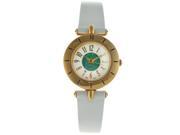 Peugeot Women s Vintage T bar White Leather Watch
