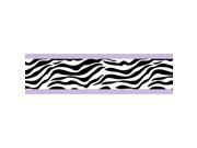 Sweet JoJo Designs Purple Funky Zebra Wall Border