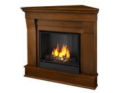 Real Flame Chateau Corner Ventless Gel Fireplace in Espresso 5950 E