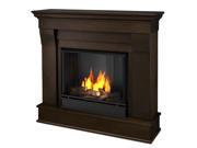 Real Flame Chateau Ventless Gel Fireplace in Dark Walnut 5910 DW