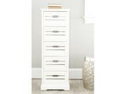 Safavieh Samara 5 Drawer Cream Cabinet