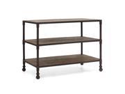 Mission Bay Distressed Natural Wide 3 level Shelf