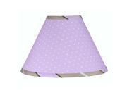 Sweet JoJo Designs Purple and Brown Mod Dots Lamp Shade
